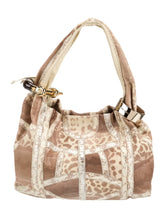 Jimmy Choo Lizard and Snakeskin Large Beige Saba Hobo Bag
